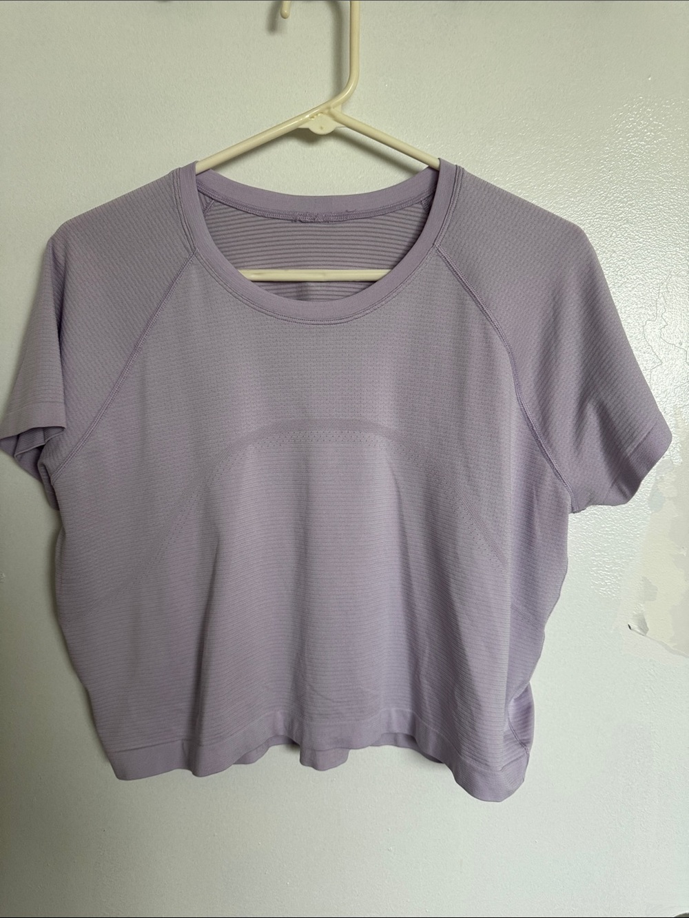 Lululemon Light Purple Cropped Relaxed Swiftly